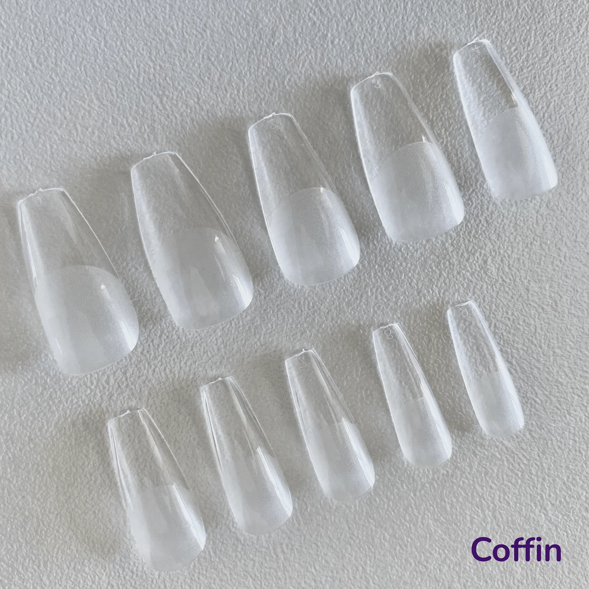 Coffin Soft Gel Nail Tips (By Size) product image (2)