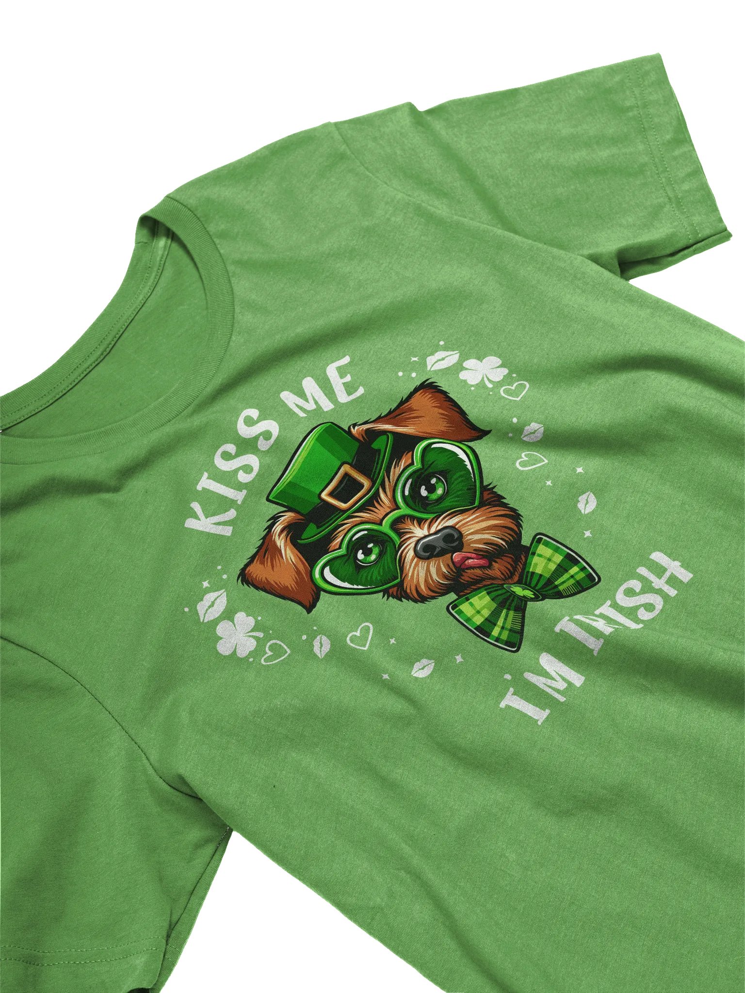 Irish Terrier Kiss Me I'm Irish St. Patrick's Day T-Shirt product image (2)