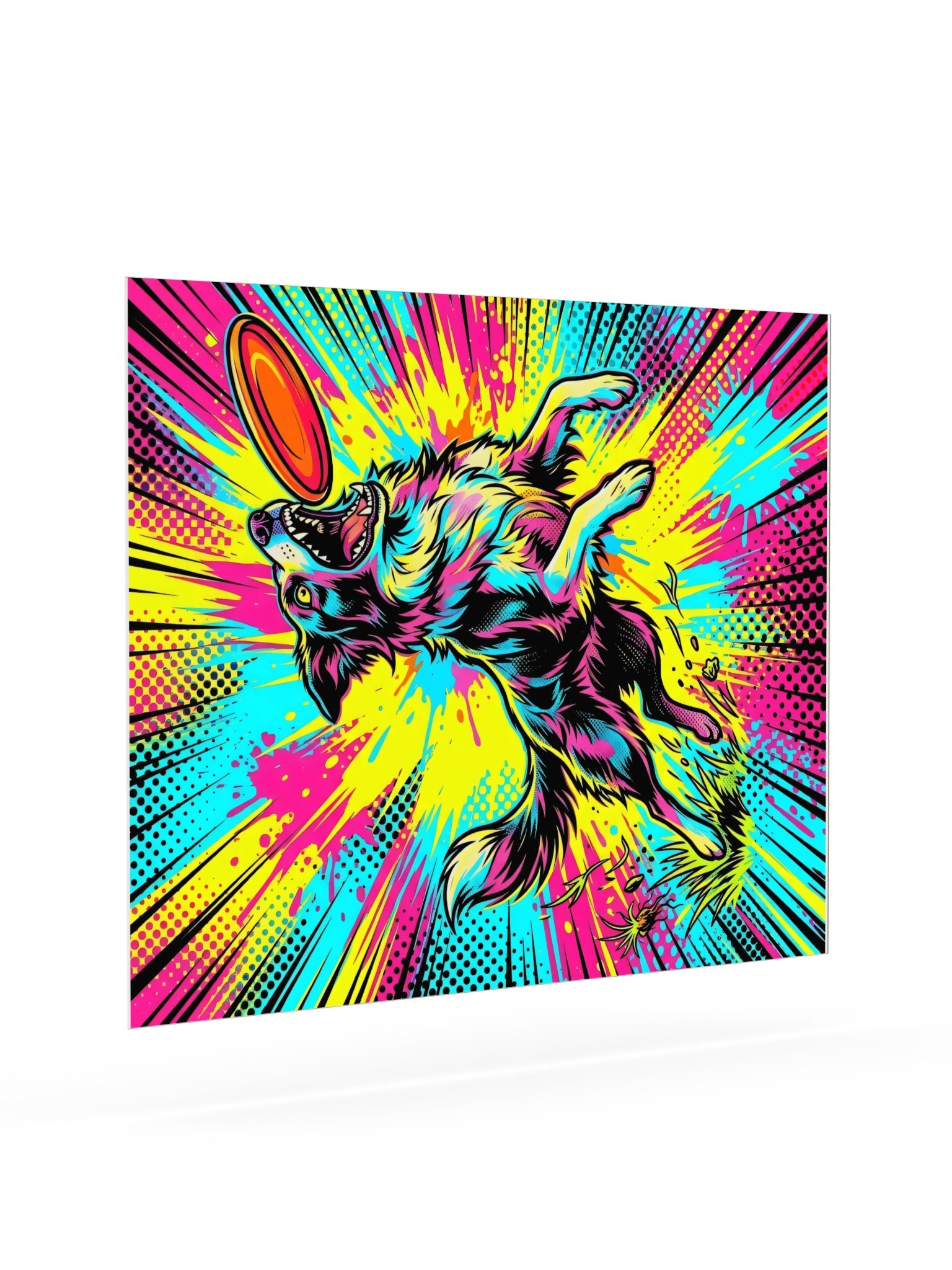 Frisbee Collie Poster product image (21)