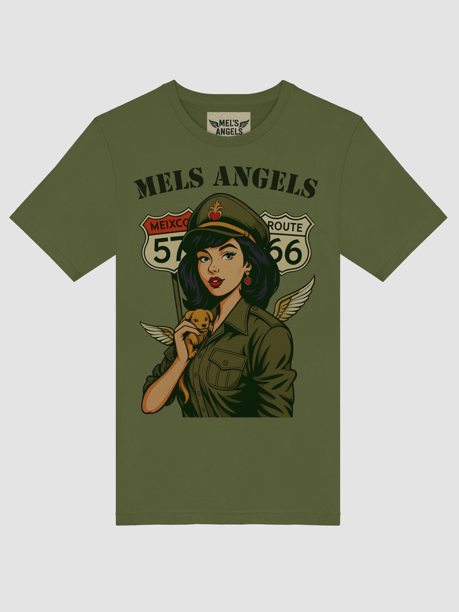 🪽 Mel’s Angels “Route 57–66” Vintage Tee product image (5)