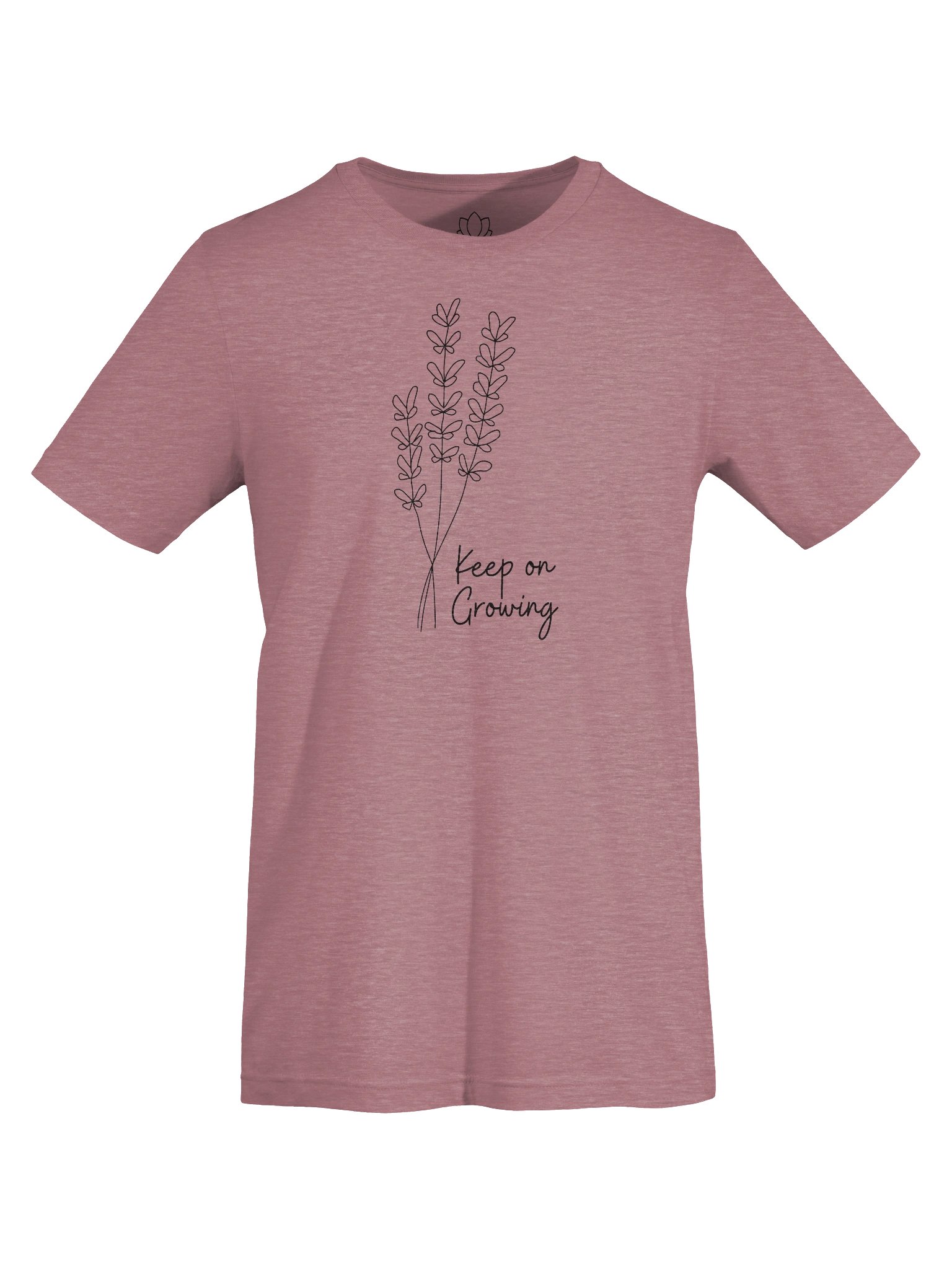 “Keep On Growing” – Lavender Line Art Supersoft Tee product image (8)