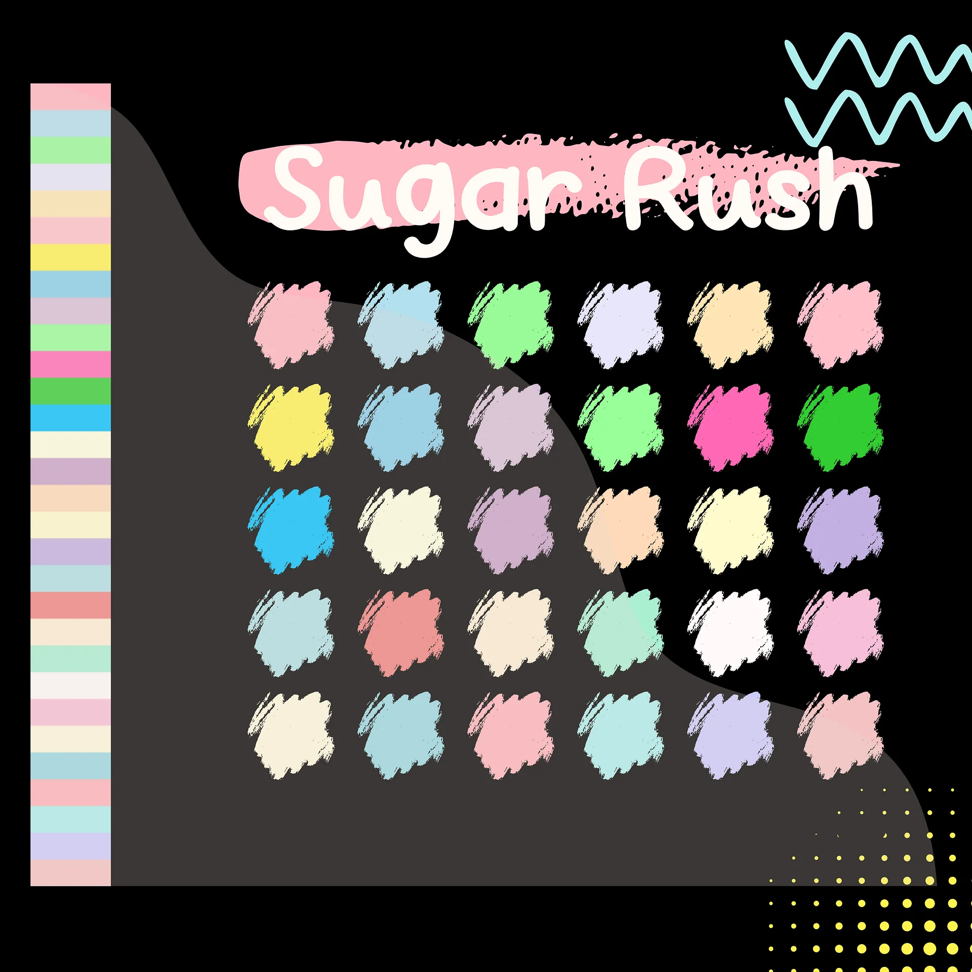 Sugar Rush Procreate Color Palette with HEX Codes ★ DIGITAL ★ product image (2)