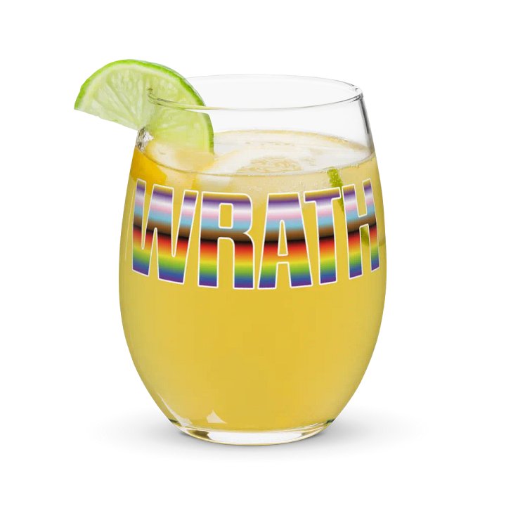 Pride 2023 striped wine glass product image (1)