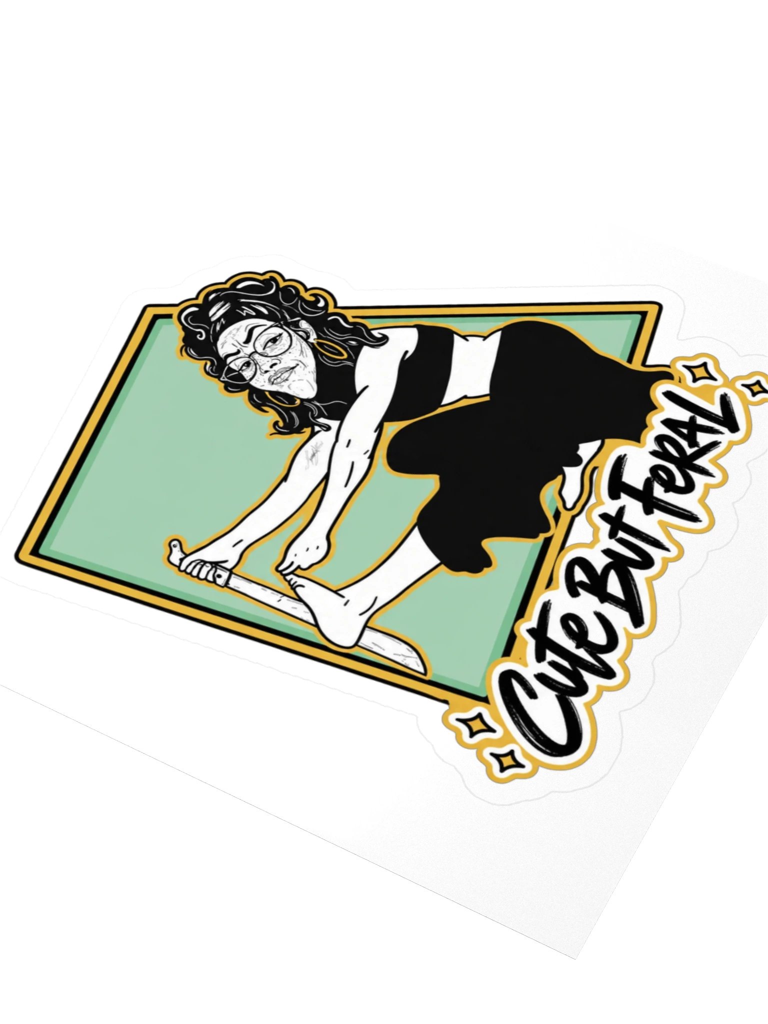Lyn After Dark — Cute But Feral Sticker product image (3)