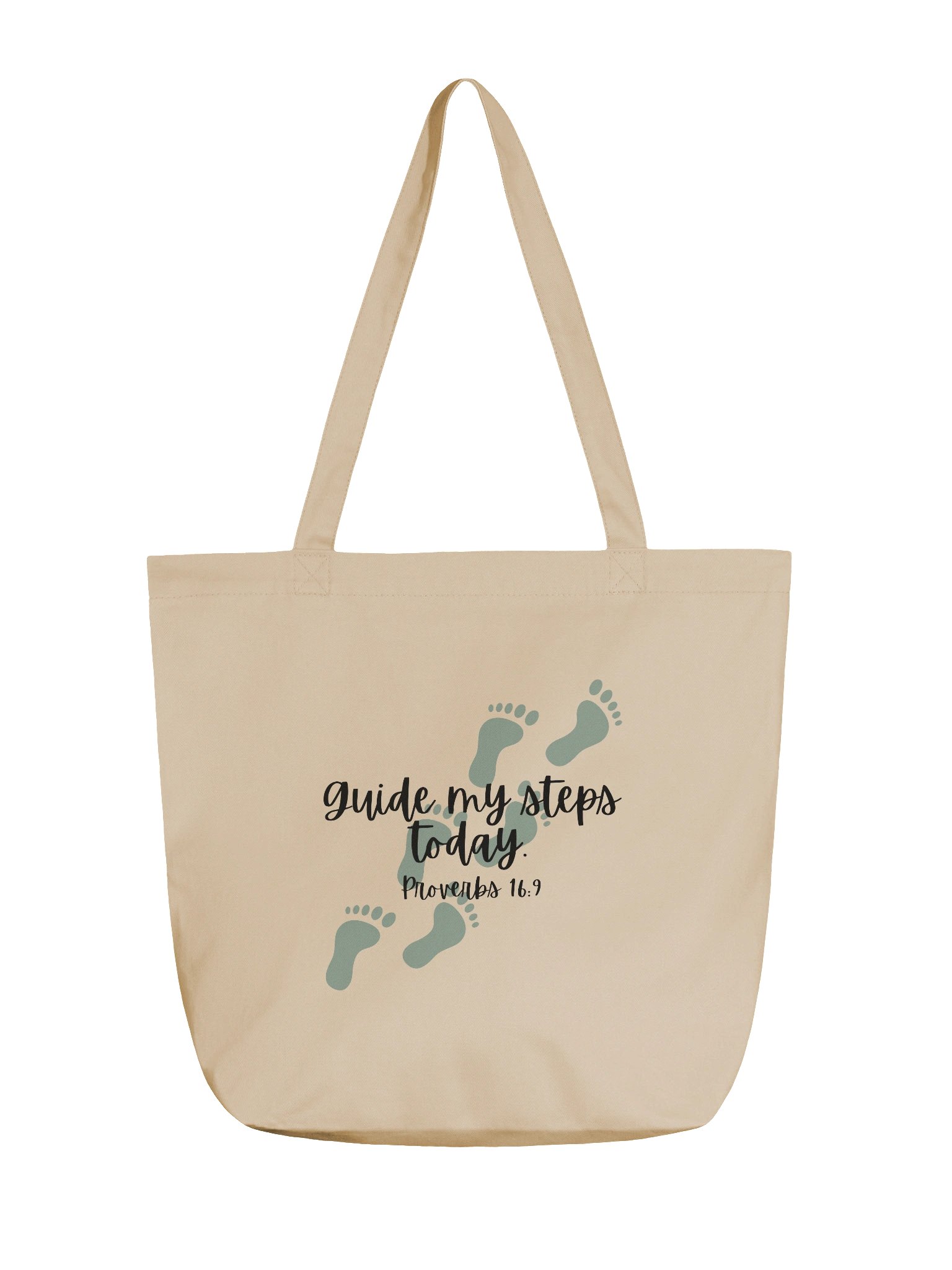 Guide My Steps Today — Light Tote Bag product image (1)