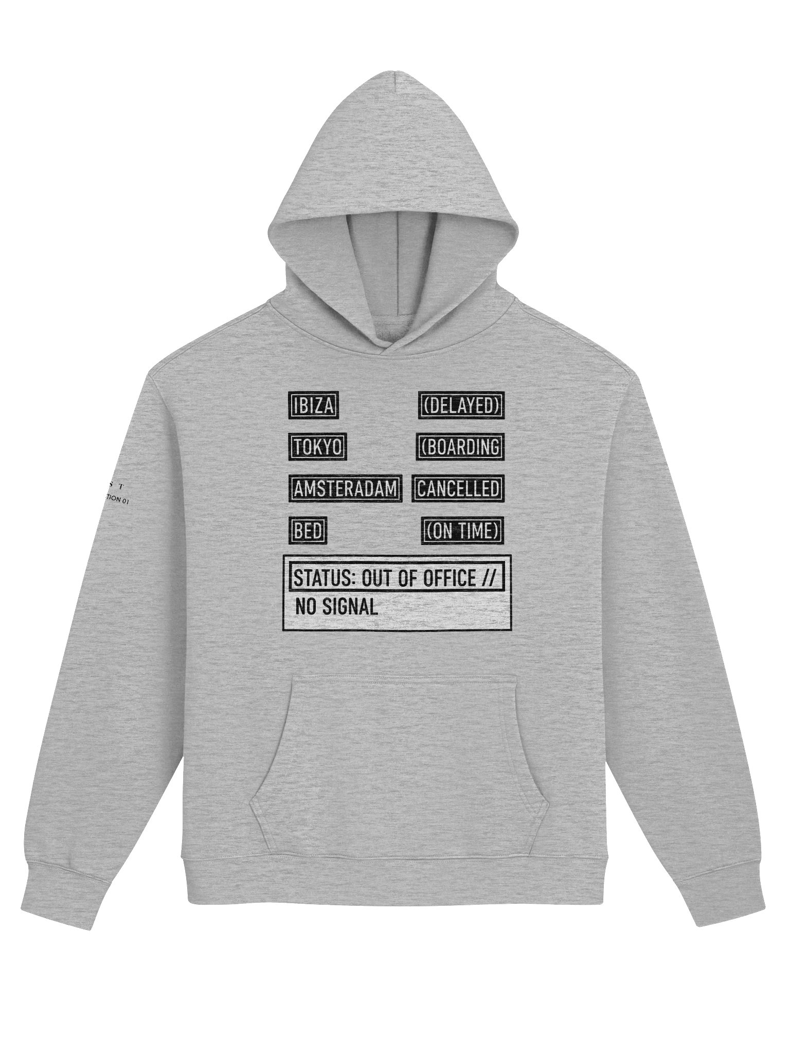 The Airport Departure Lounge // Oversized Hoodie Grey product image (1)