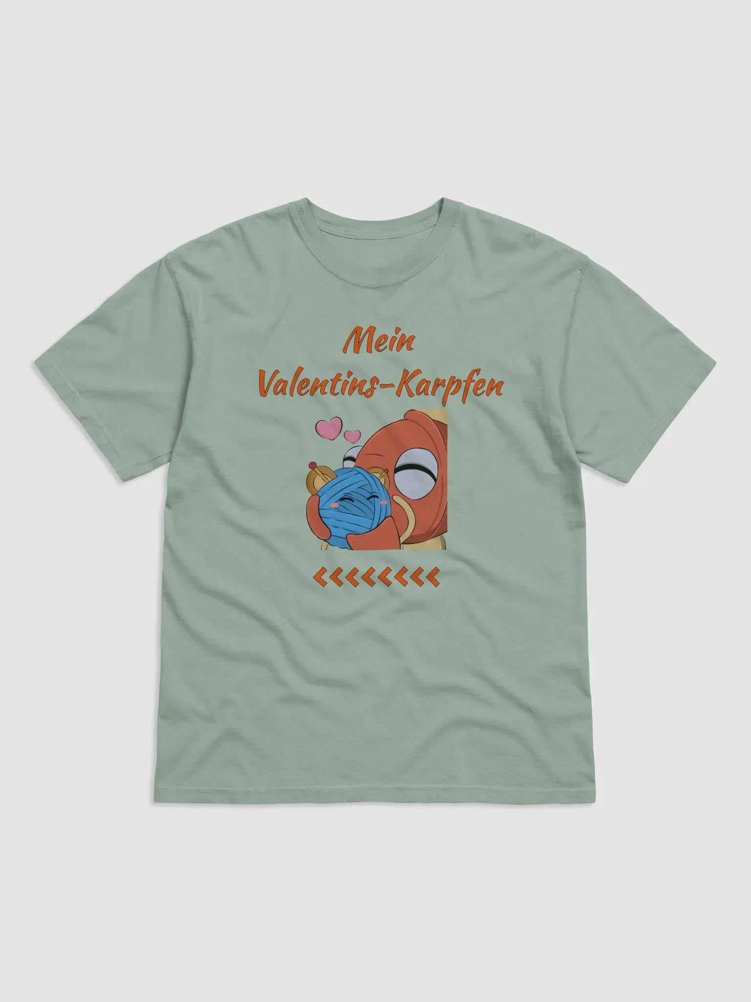 Valentins-Karpfen-Tshirt-Rund product image (1)