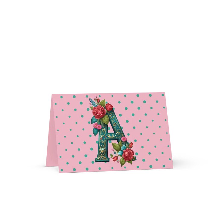 Valentine’s Monogram Letter A(1) Card product image (1)