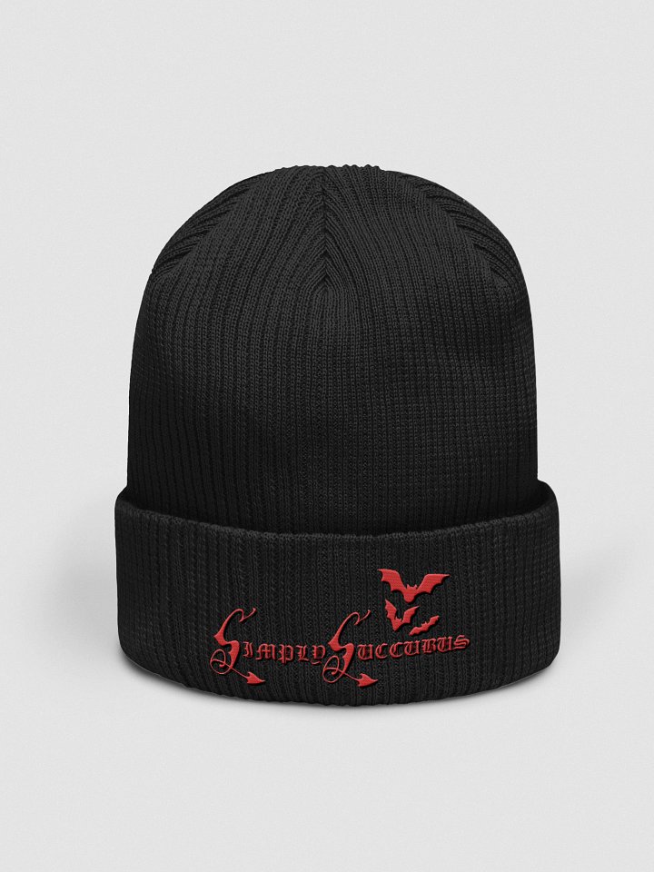 Crimson Bat Ribbed Beanie product image (1)