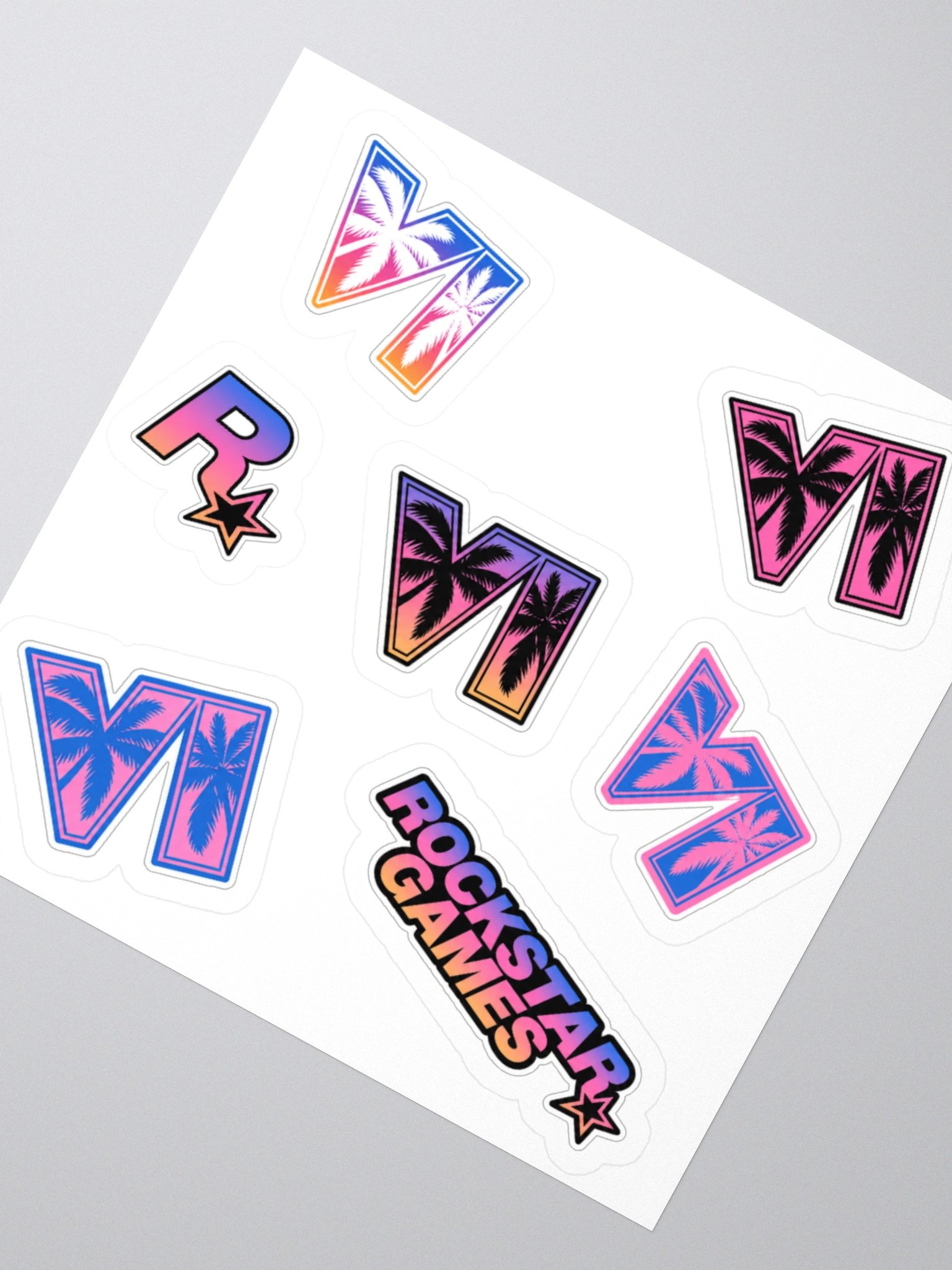 GTA VI Sticker Collection | Grand Theft Auto 6 Kiss Cut Stickers product image (2)