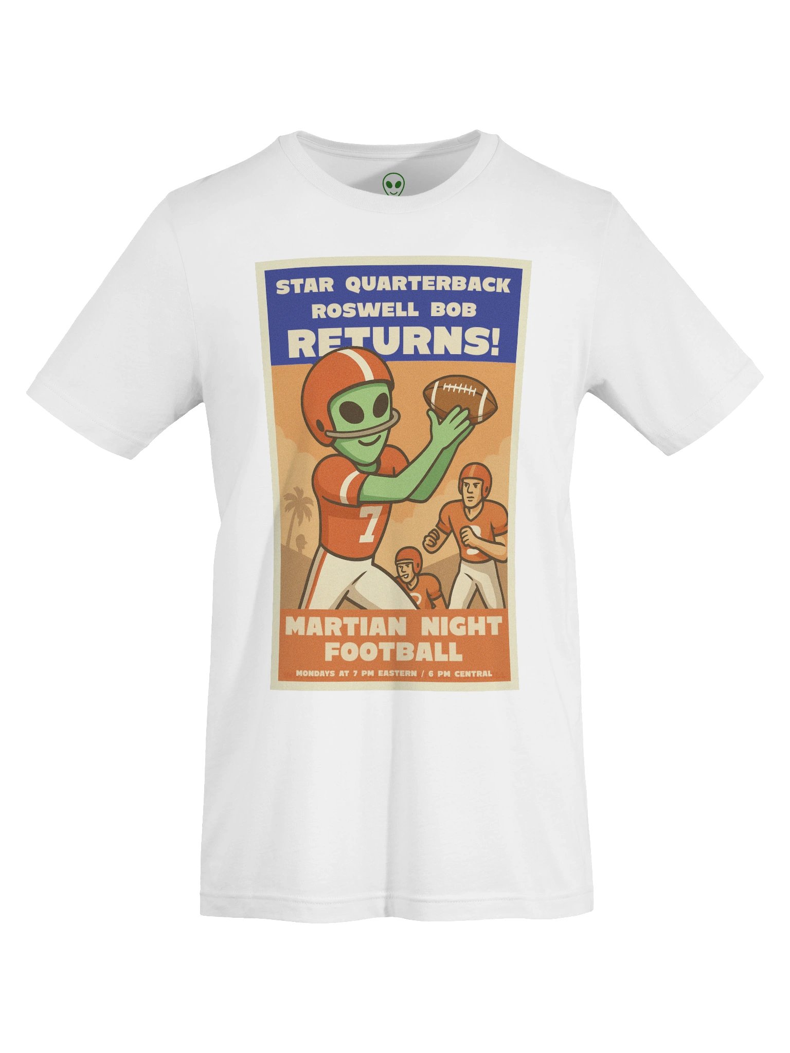 Martian Night Football Roswell Aliens 1950's Retro Concert Tee Fit Unisex T-Shirt product image (103)