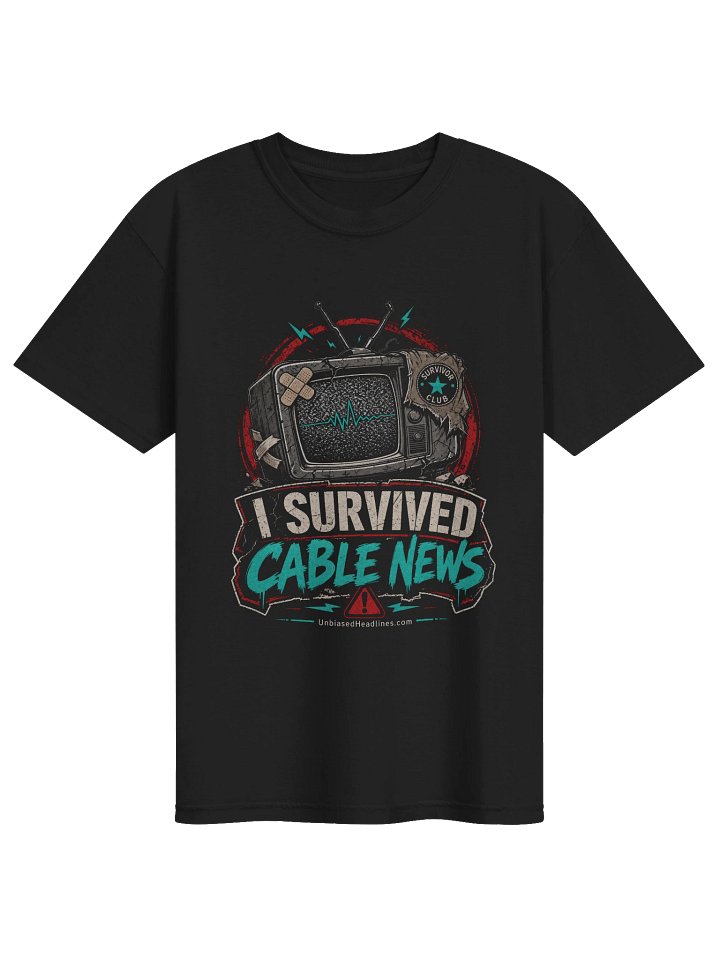I Survived Cable News Tee - Large Front product image (1)