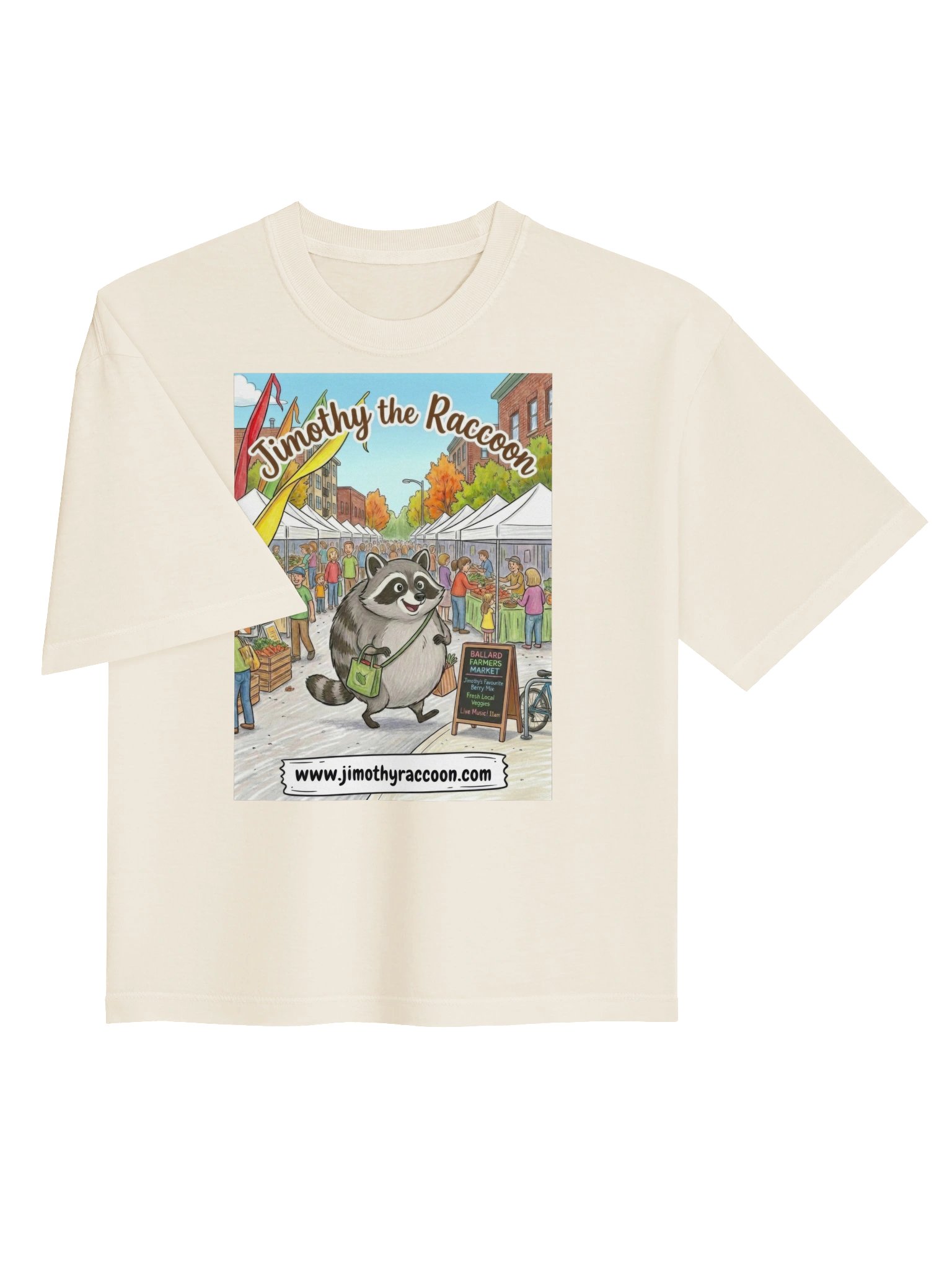 Jimothy the Raccoon Women's Heavyweight Boxy T-Shirt product image (4)
