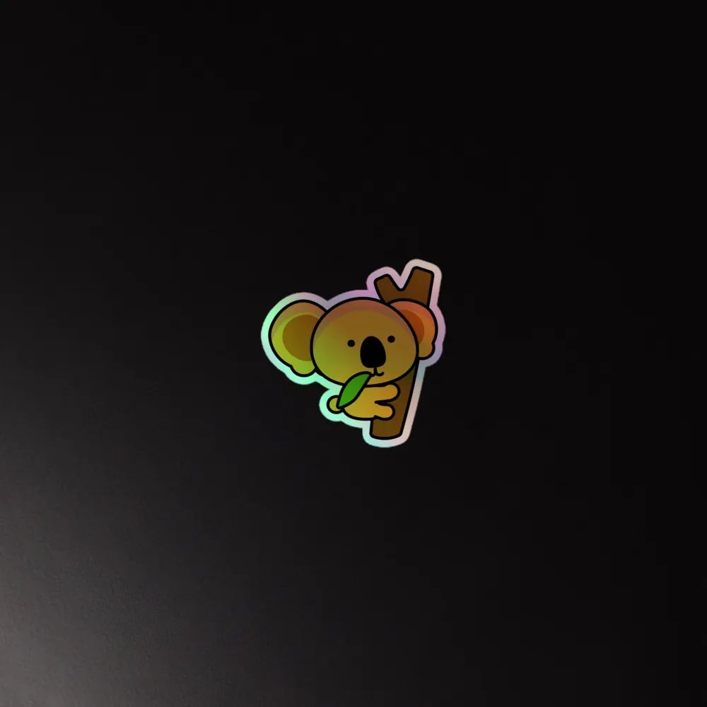 Koala Hug Holographic Sticker Sheet product image (4)