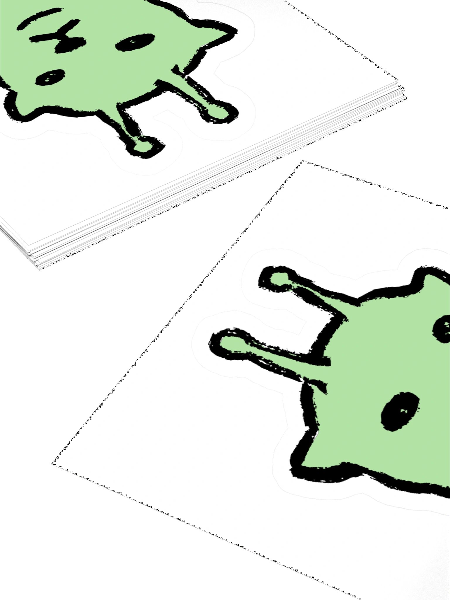 Alien cat sticker product image (11)