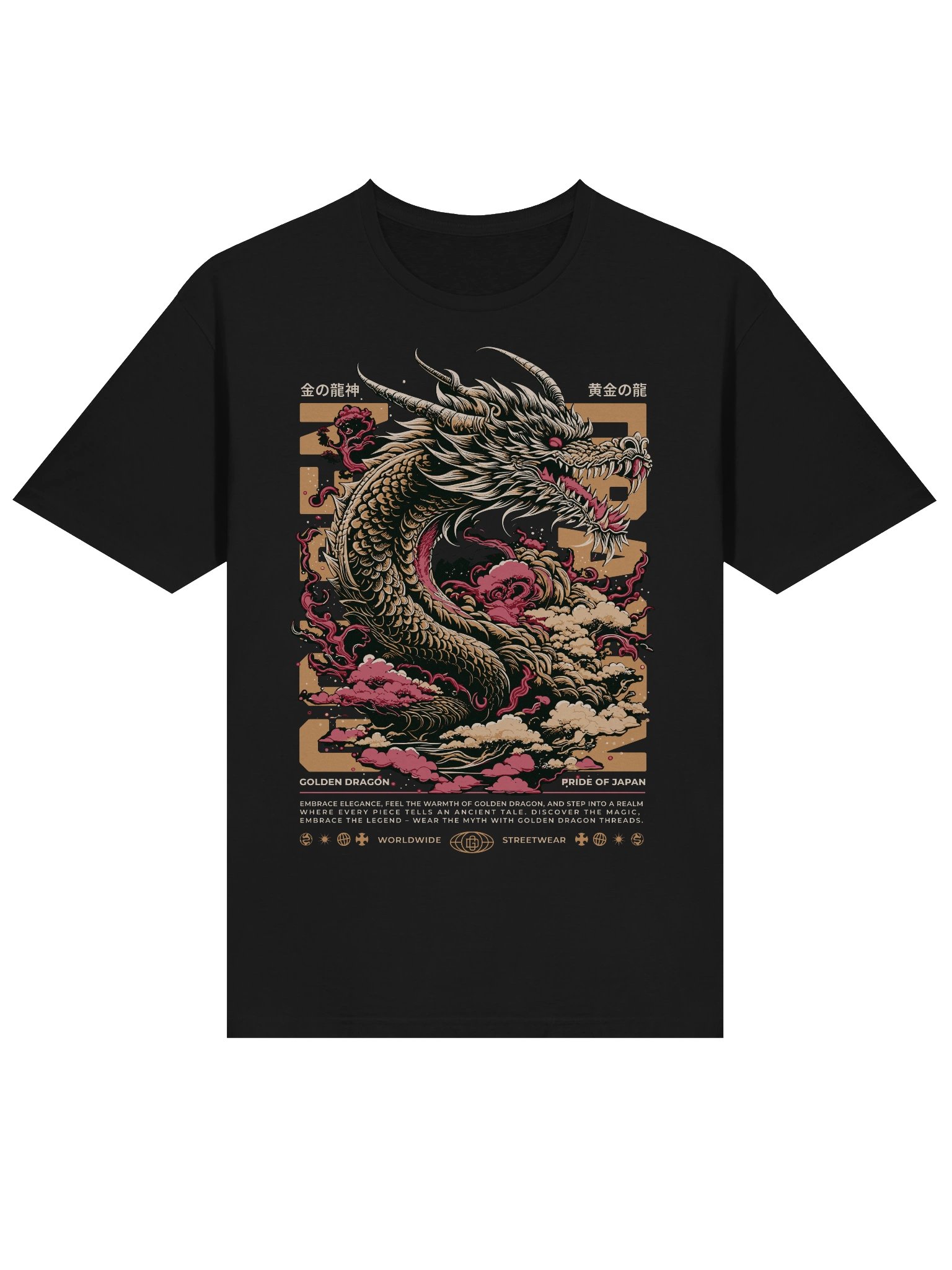 Golden Dragon Pride of Japan T-Shirt - Gildan Softstyle product image (2)