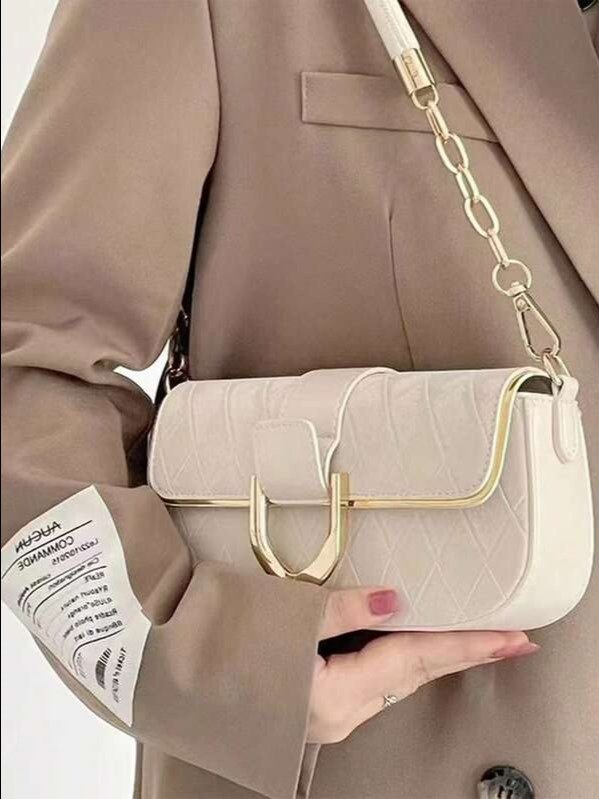 Black Chain Baguette Bag — Y2K Mini Crossbody & Shoulder Bag product image (4)