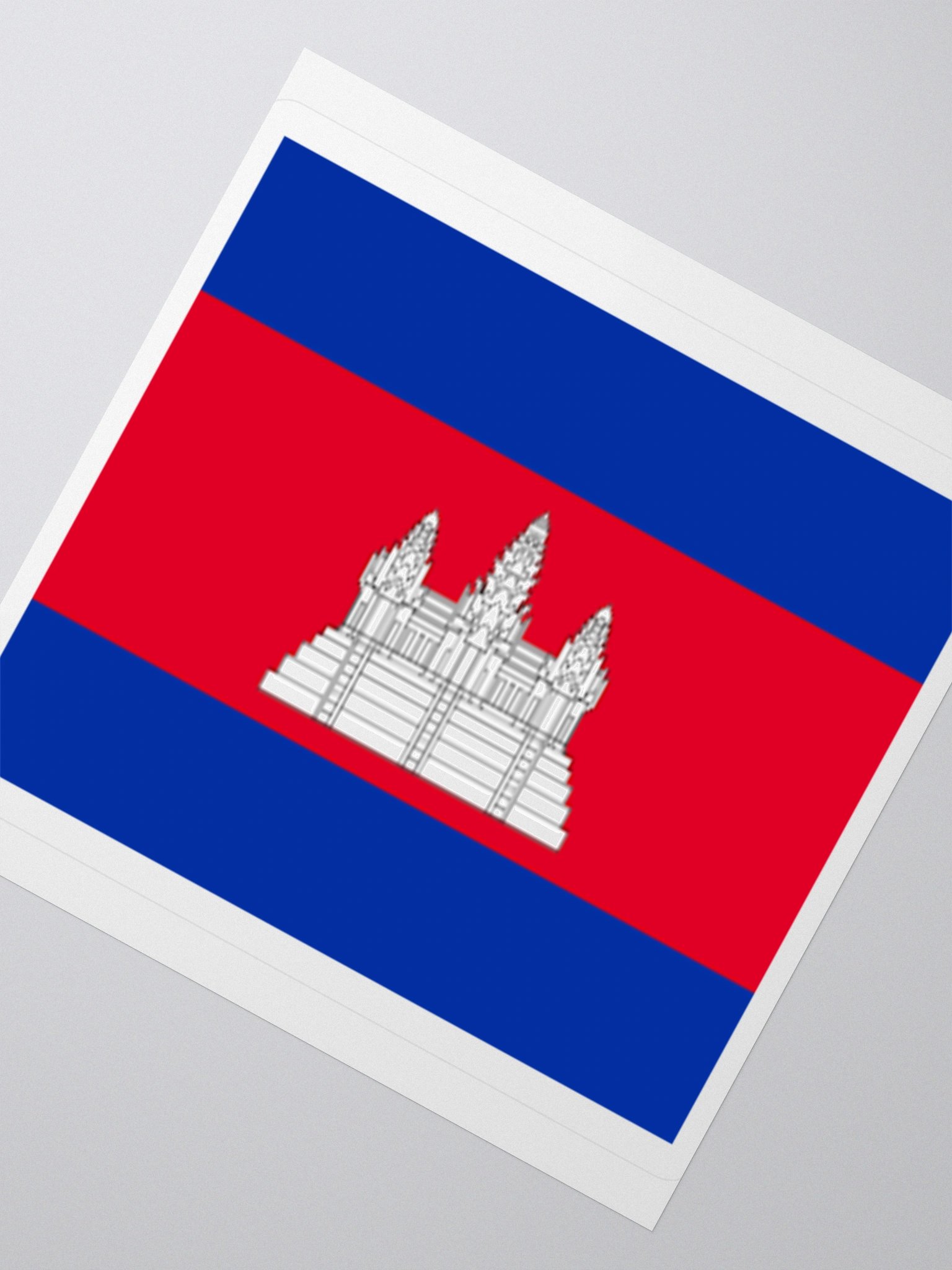 Cambodian Flag Sticker | Angkor Wat Design | Durable Vinyl | 3 Sizes product image (5)