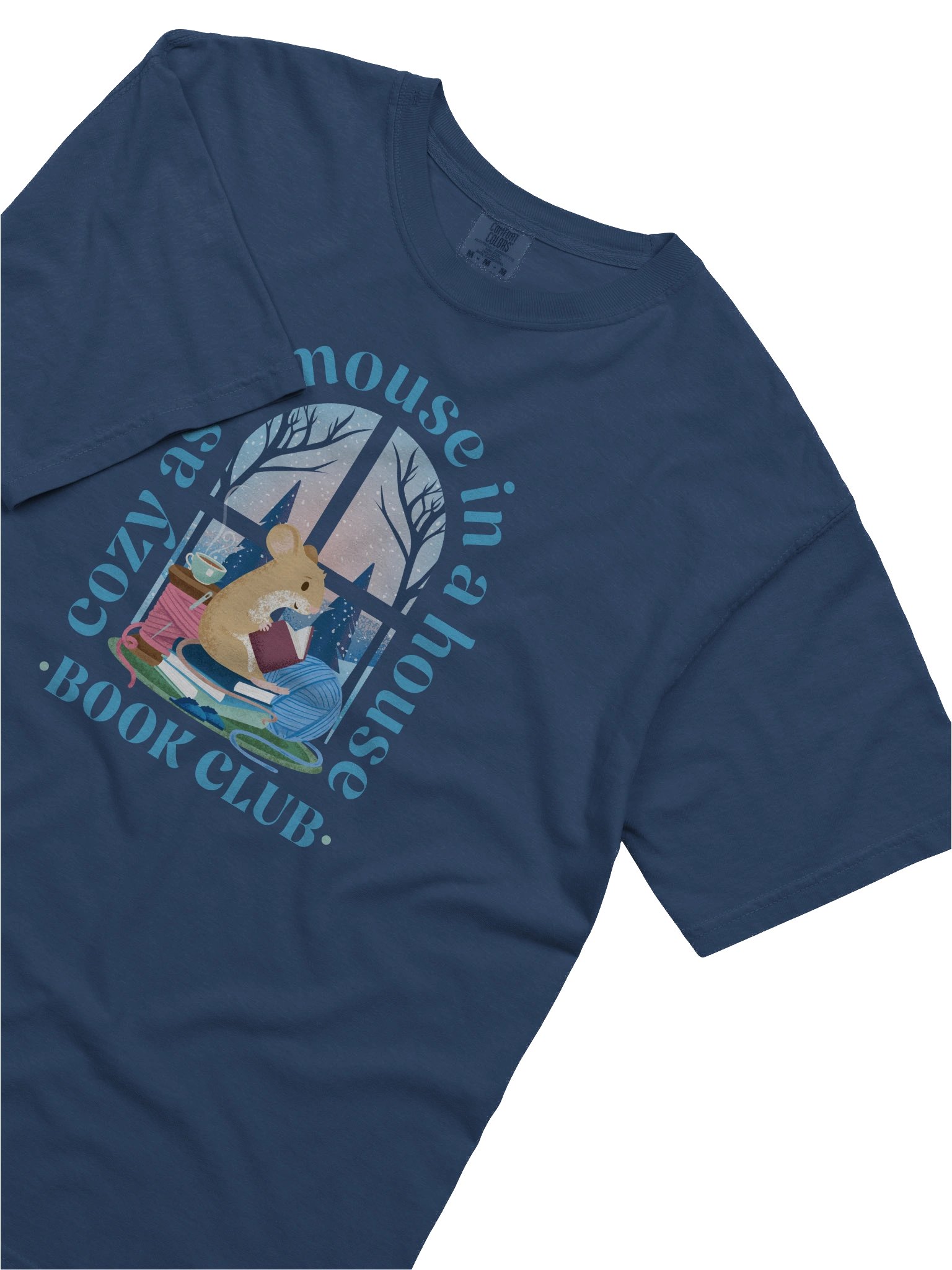 Cozy Mouse Book Club Heavyweight T-Shirt product image (54)
