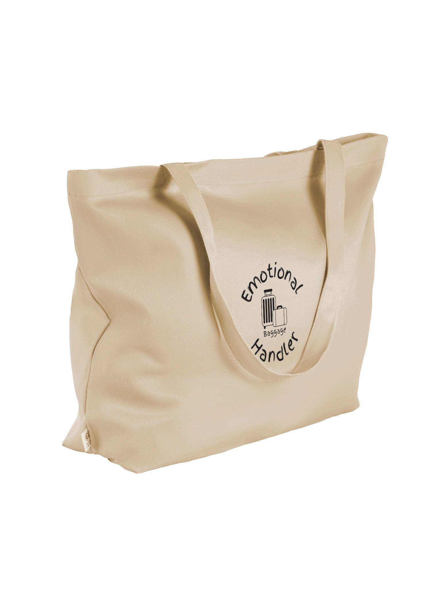 Emotional Baggage Handler Eco-Friendly Tote-Black Graphic and Luggage (Baggage) product image (4)