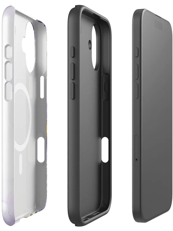 Floral Inspirational MagSafe® iPhone® Tough Magnetic Case, Psalm 16:8 Gift, Faith Gift, iPhone 14, 15, 16, 17, Pro, Pro Max, Plus. product image (3)