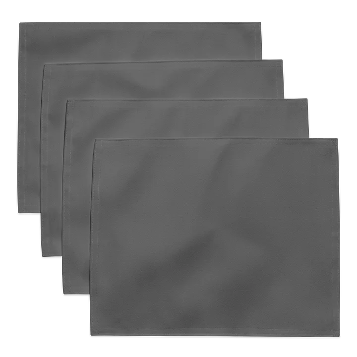 Minimal Gray Custom Placemat Set of 4 product image (2)