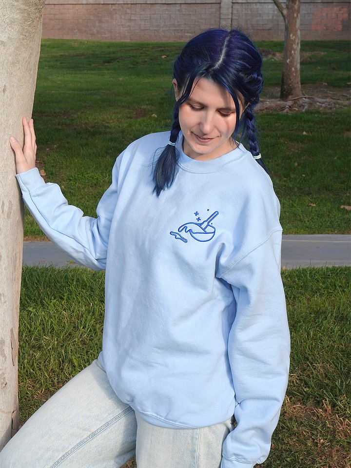 The Amateur Embroidered Sweater (Blue) product image (2)