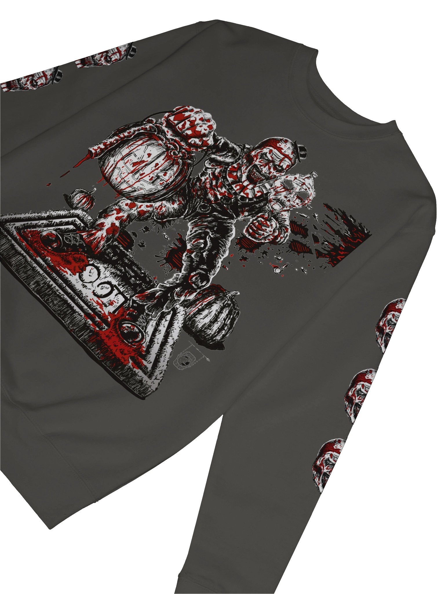 Trick or Treat with Art the Clown- Bloody Version- Unisex SweatShirt product image (33)