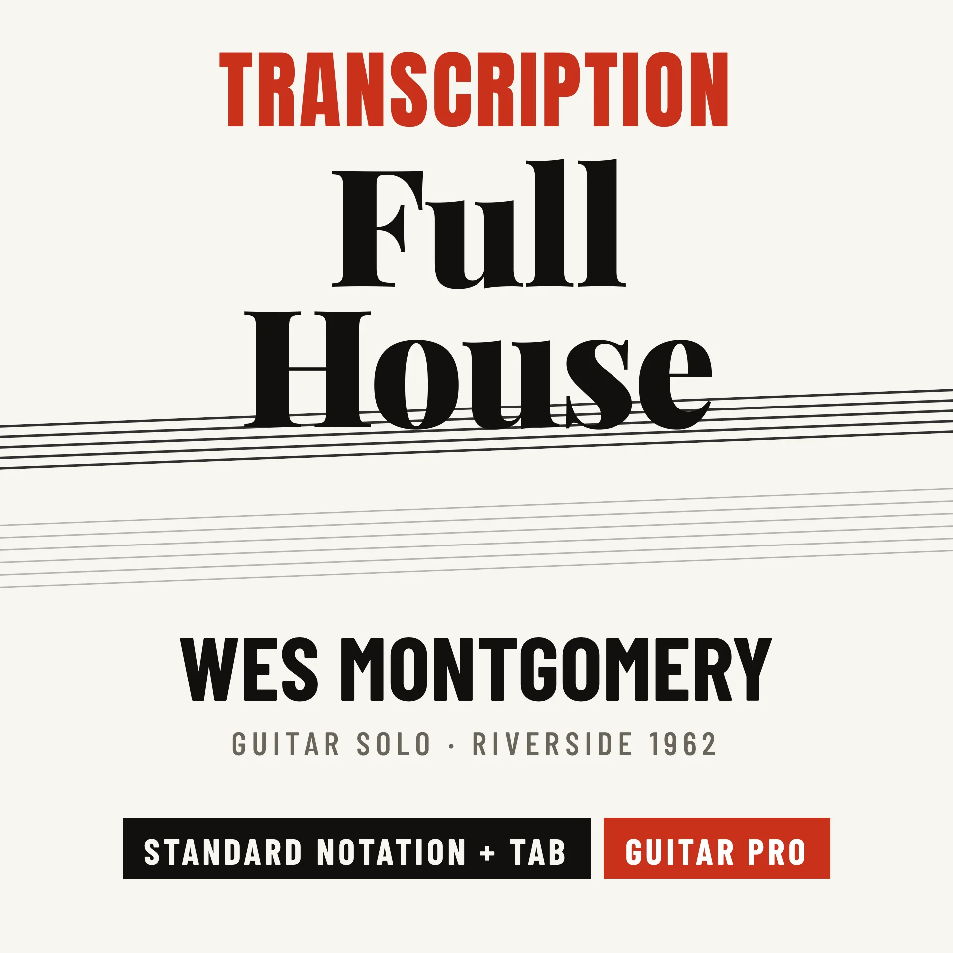 Wes Montgomery "Full House" (1962) – Note-For-Note Guitar Transcription | PDF product image (1)