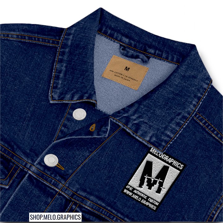 Rated M: White Stitched - Denim Jacket | #MadeByMELO product image (2)