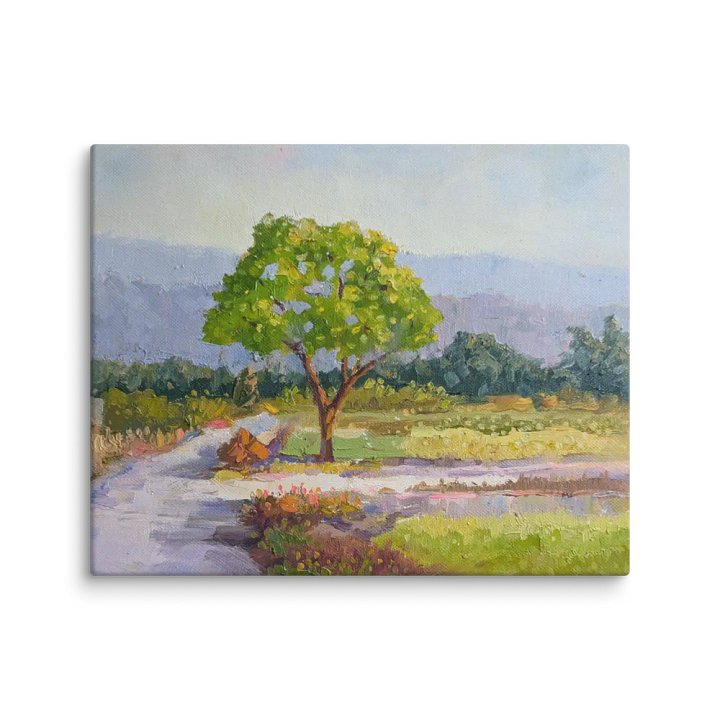 A tree by a country lane-Oil Painting Canvas Print product image (2)