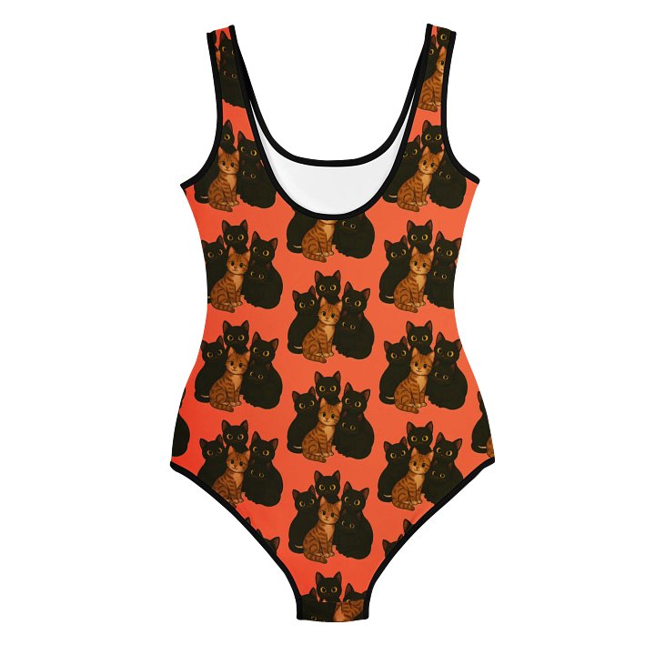 Orange Kitty Youth Swimsuit product image (2)
