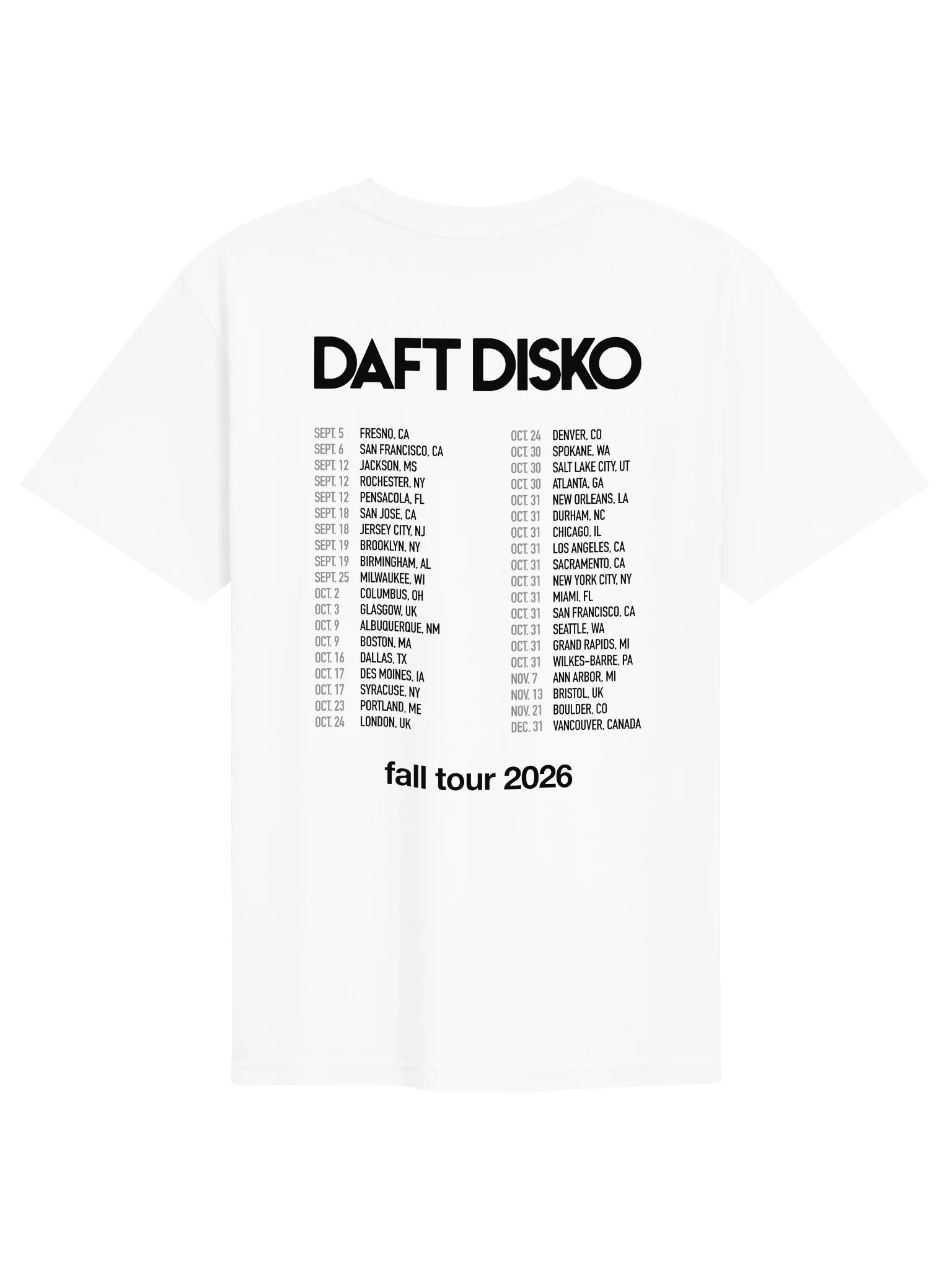 Daft Disko Tour T-Shirt product image (2)