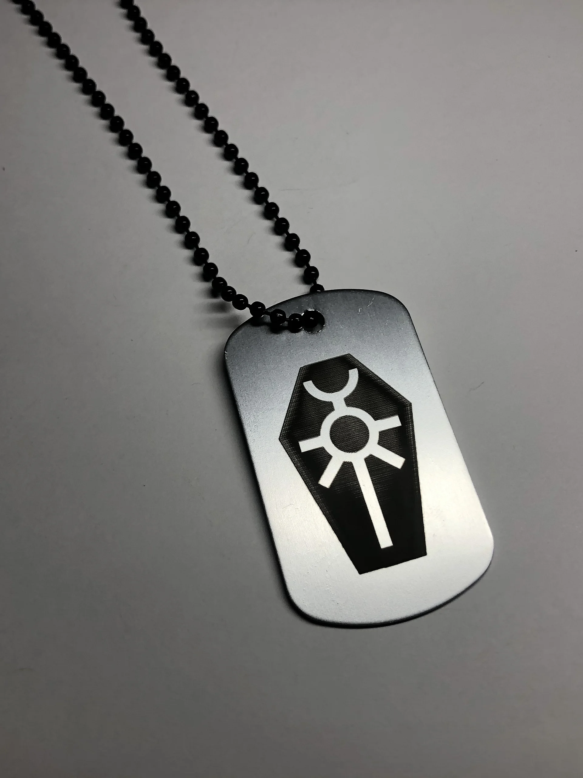 METAL TOMB - Engraved Dog Tag Pendant Necklace product image (5)