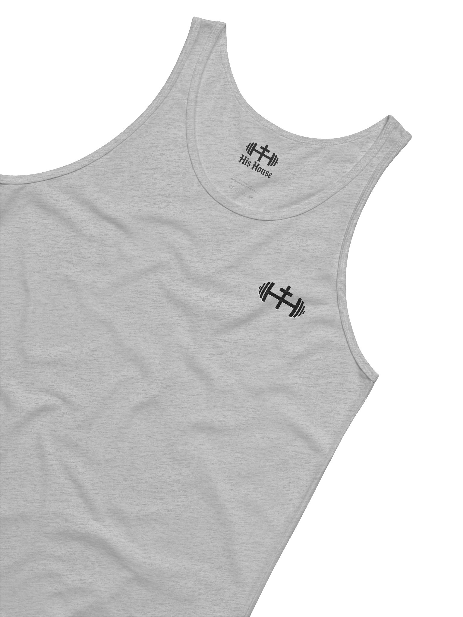 His House Mens Jersey Tank - Grey/White product image (4)