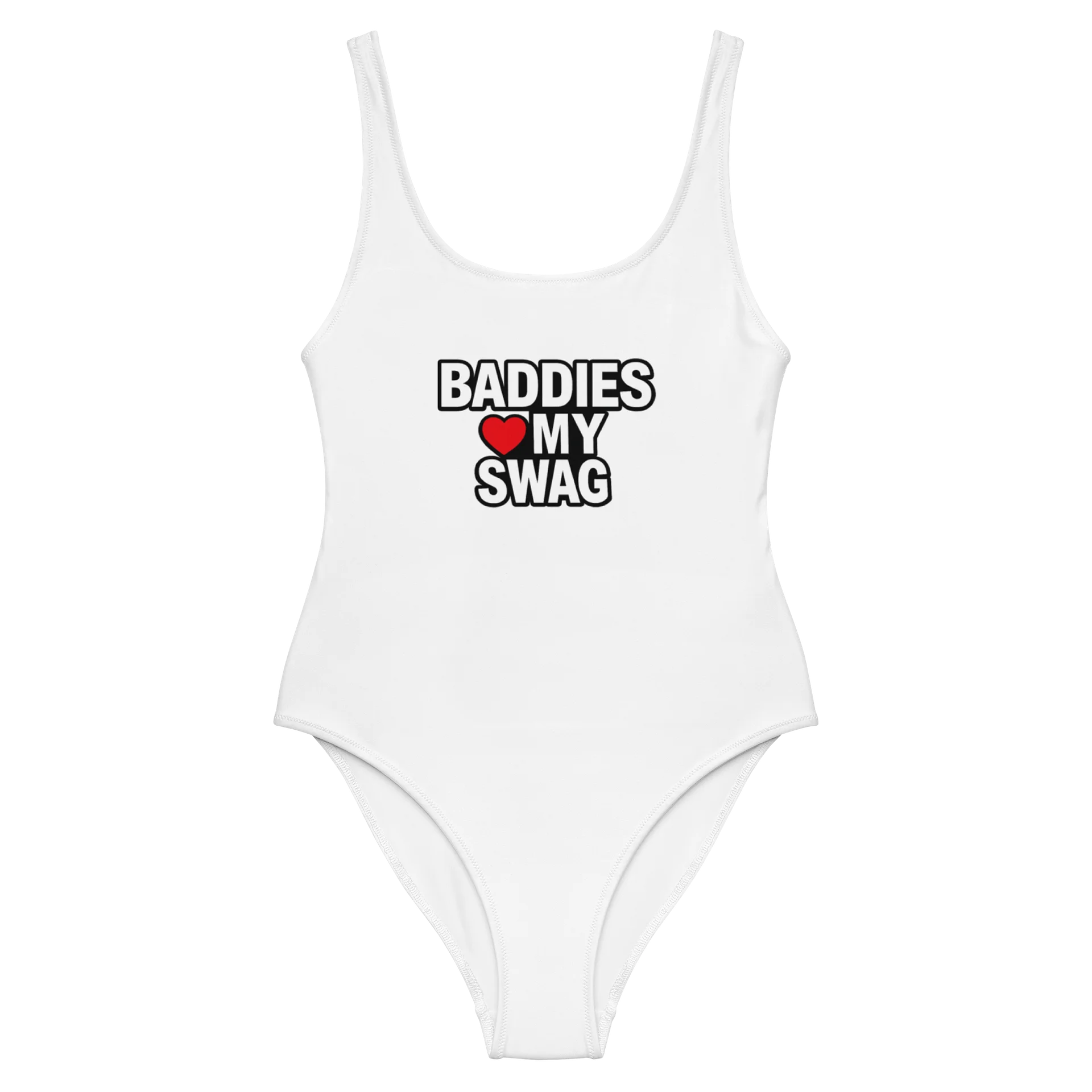 baddies <3 my swag swimsuit (white) product image (2)
