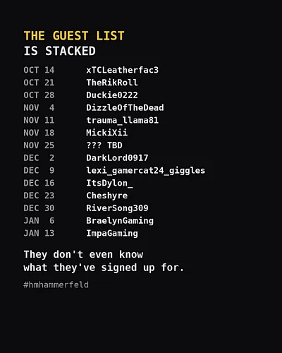 THE GUEST LIST IS STACKED 🔥 These legends are pulling up on the stream. What are they doing? They don't even know yet. 😏 Octo...