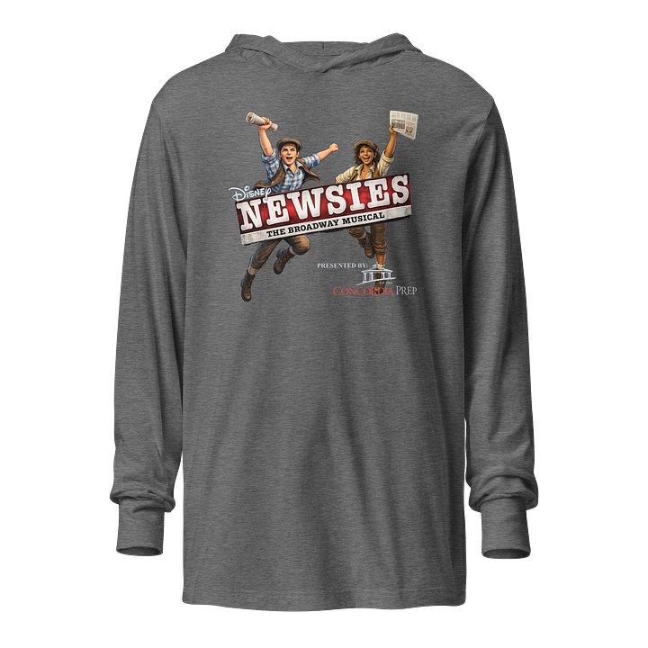 Concordia Prep - Newsies - Hooded Long Sleeve Tee 2 product image (3)