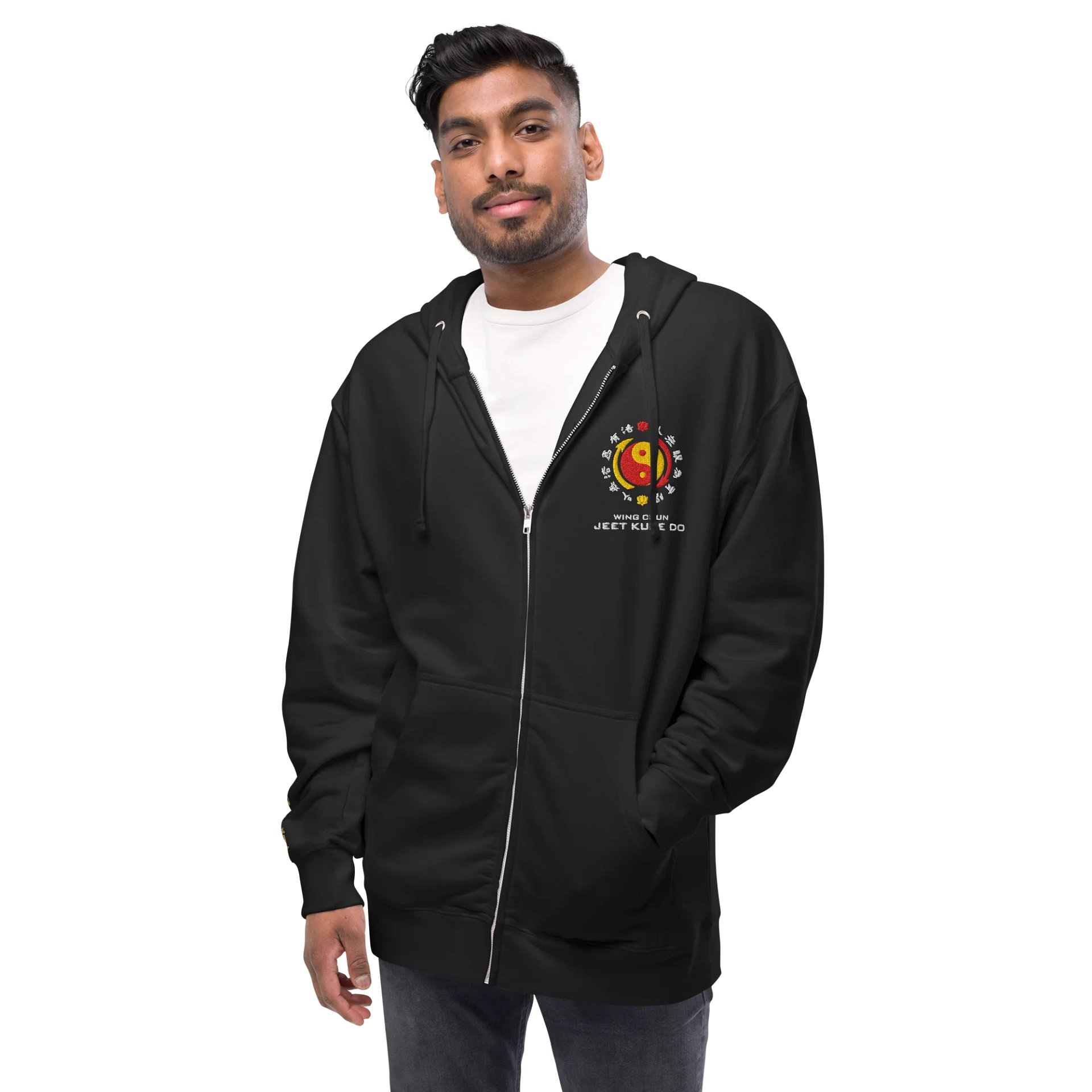 Sifu Nate Wing Chun & Jeet Kune Do Embroidered Zip Hoodie product image (4)