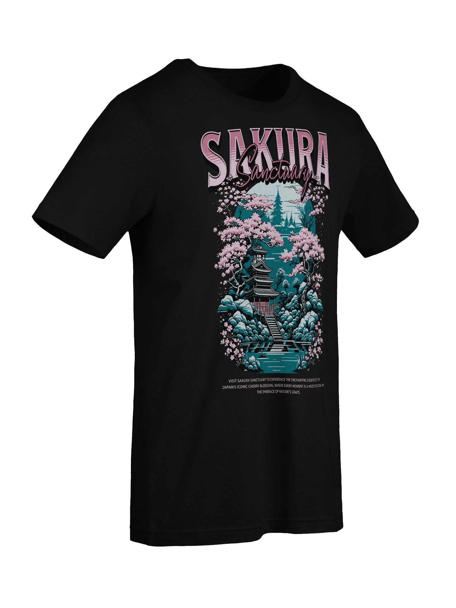 Stylish Sakura Sanctuary Serenity T-Shirt for Nature Lovers product image (9)