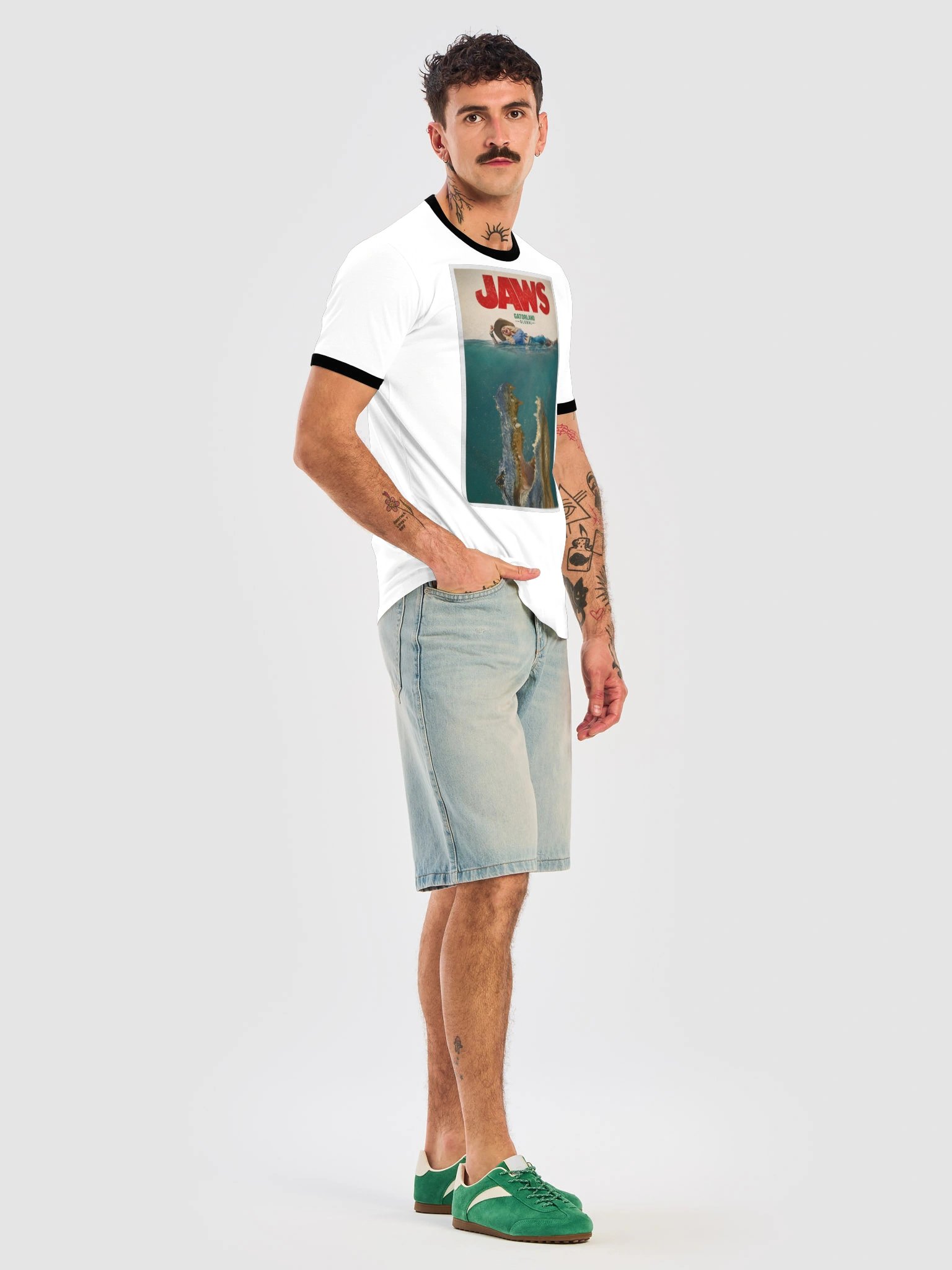 Jaws the Alligator Ringer Tee product image (7)