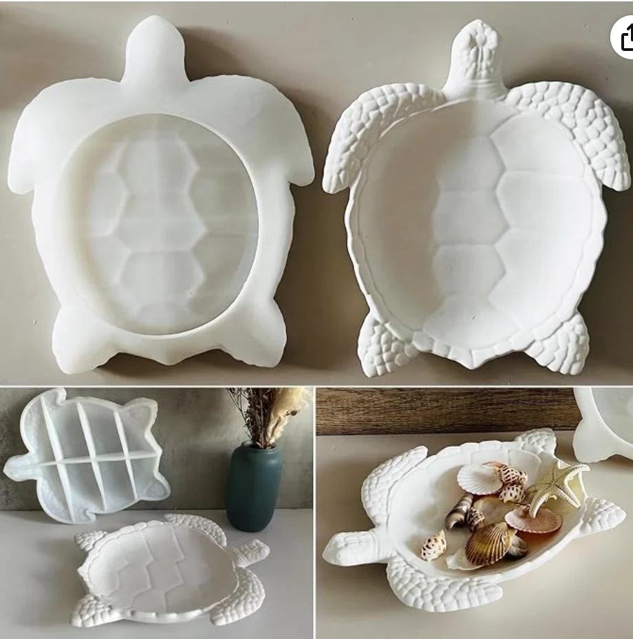 Handmade Sea Turtle Tray | Coastal Home Decor | Jewelry & Trinket Dish | Ocean Inspired Art product image (2)