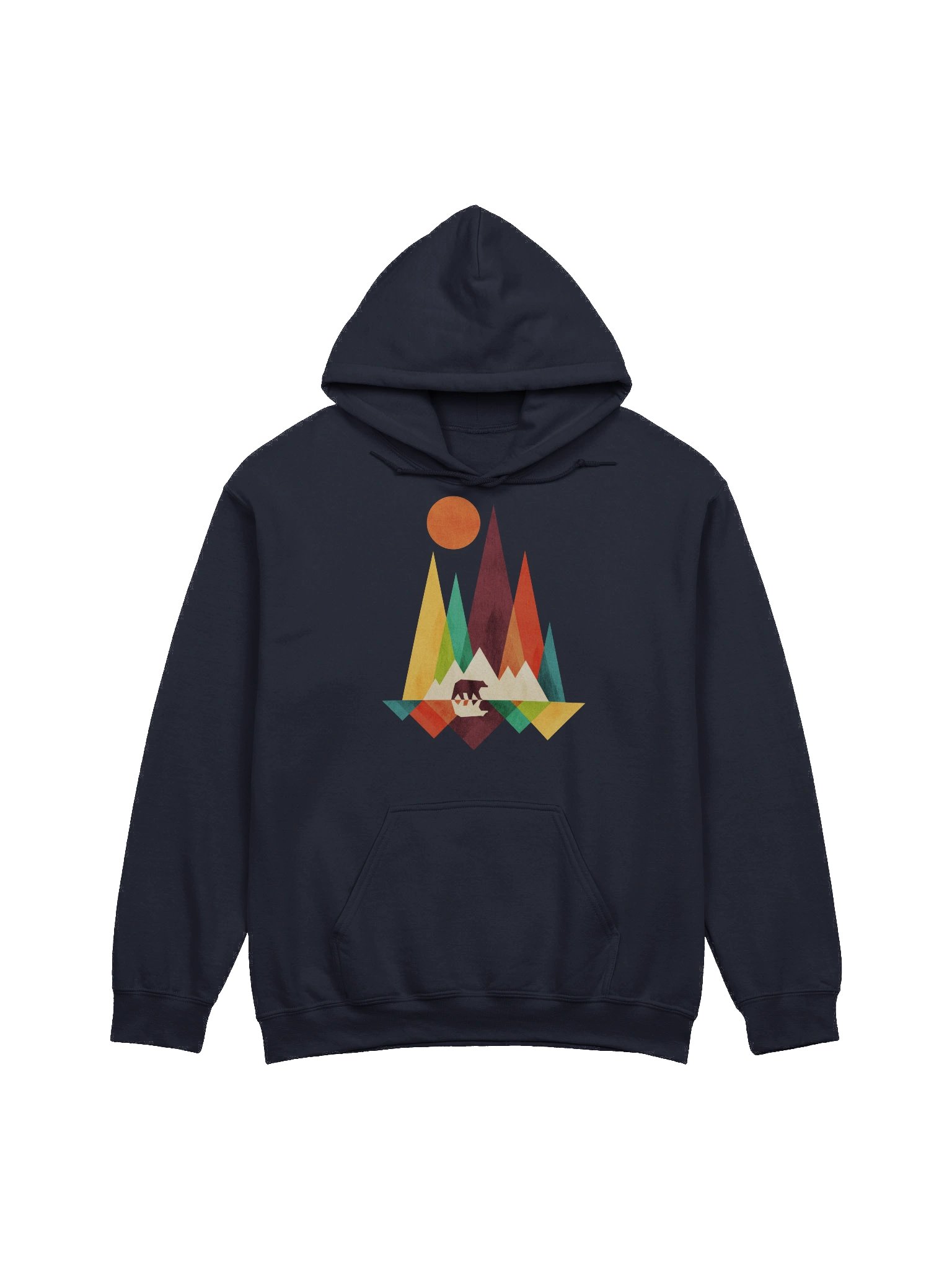 Wild bear graphic hoodie product image (13)