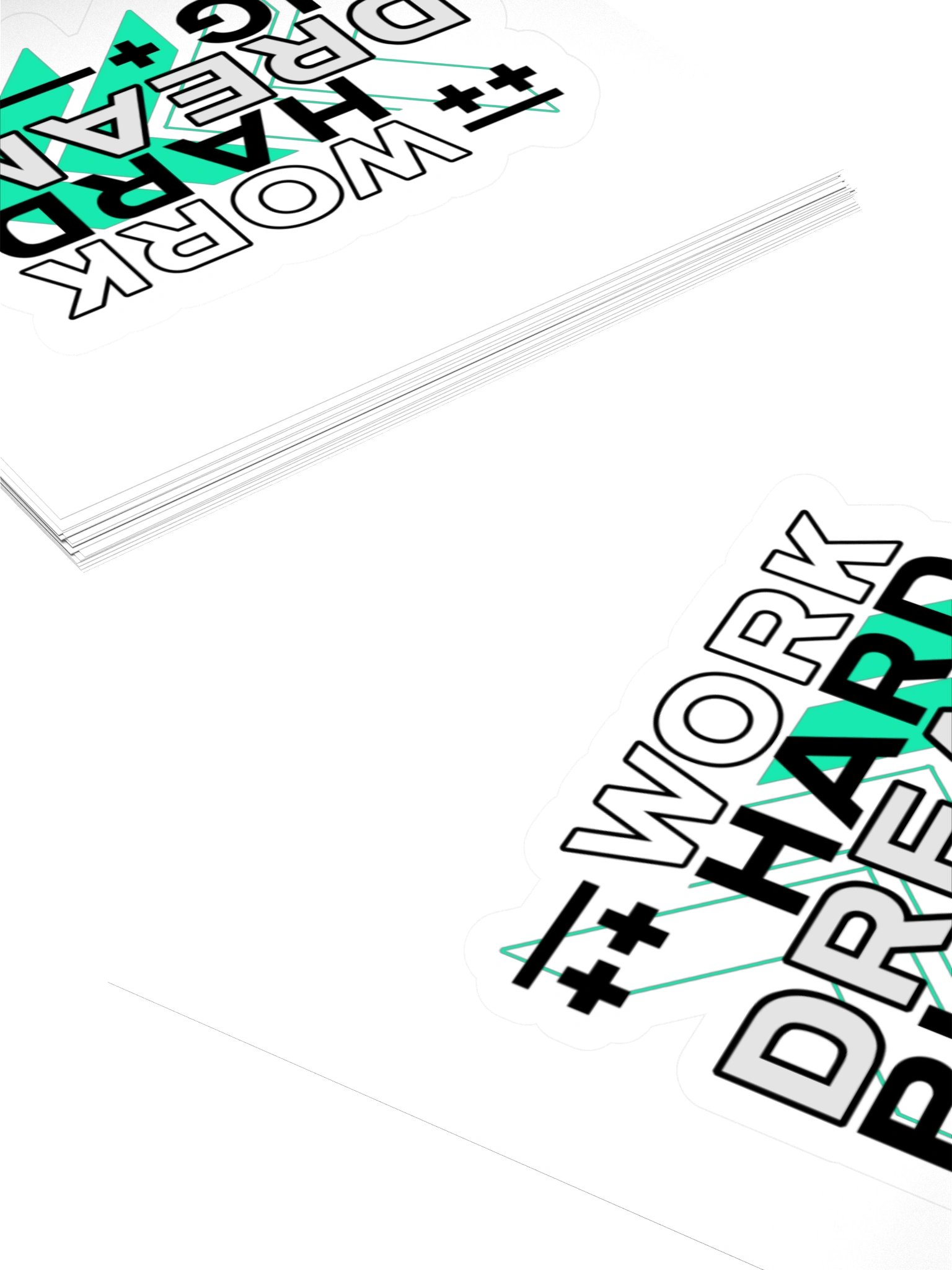 Work Hard Dream Big Sticker product image (4)