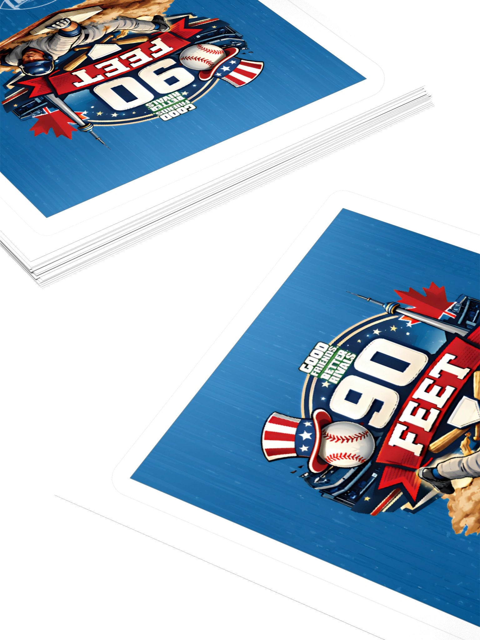 Round the Bases Square Sticker product image (10)