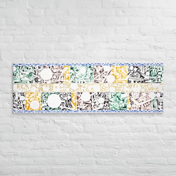 Spring Still Life (1990) on canvas (20" x 60") product image (2)
