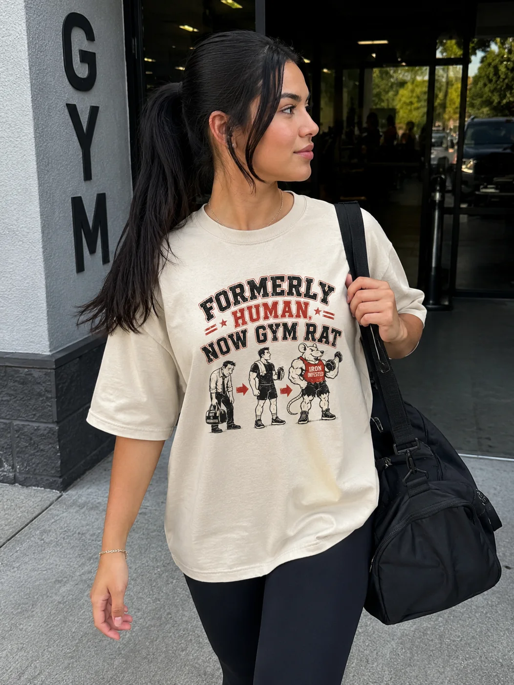 Formerly Human, Now Gym Rat Tee product image (2)