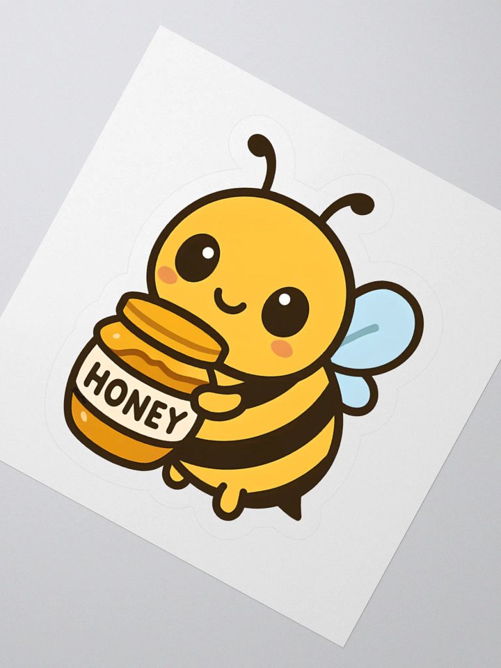 Adorable Bee with Honey Sticker product image (4)