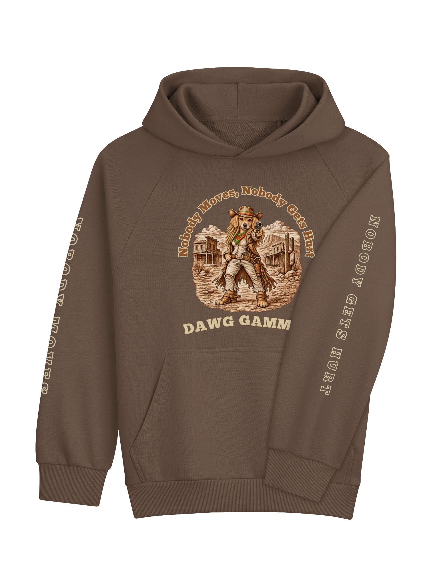 DAWG GAMMIT™ SUPER HEAVYWEIGHT GOLDEN RETRIEVER BROWN HOODIE product image (5)