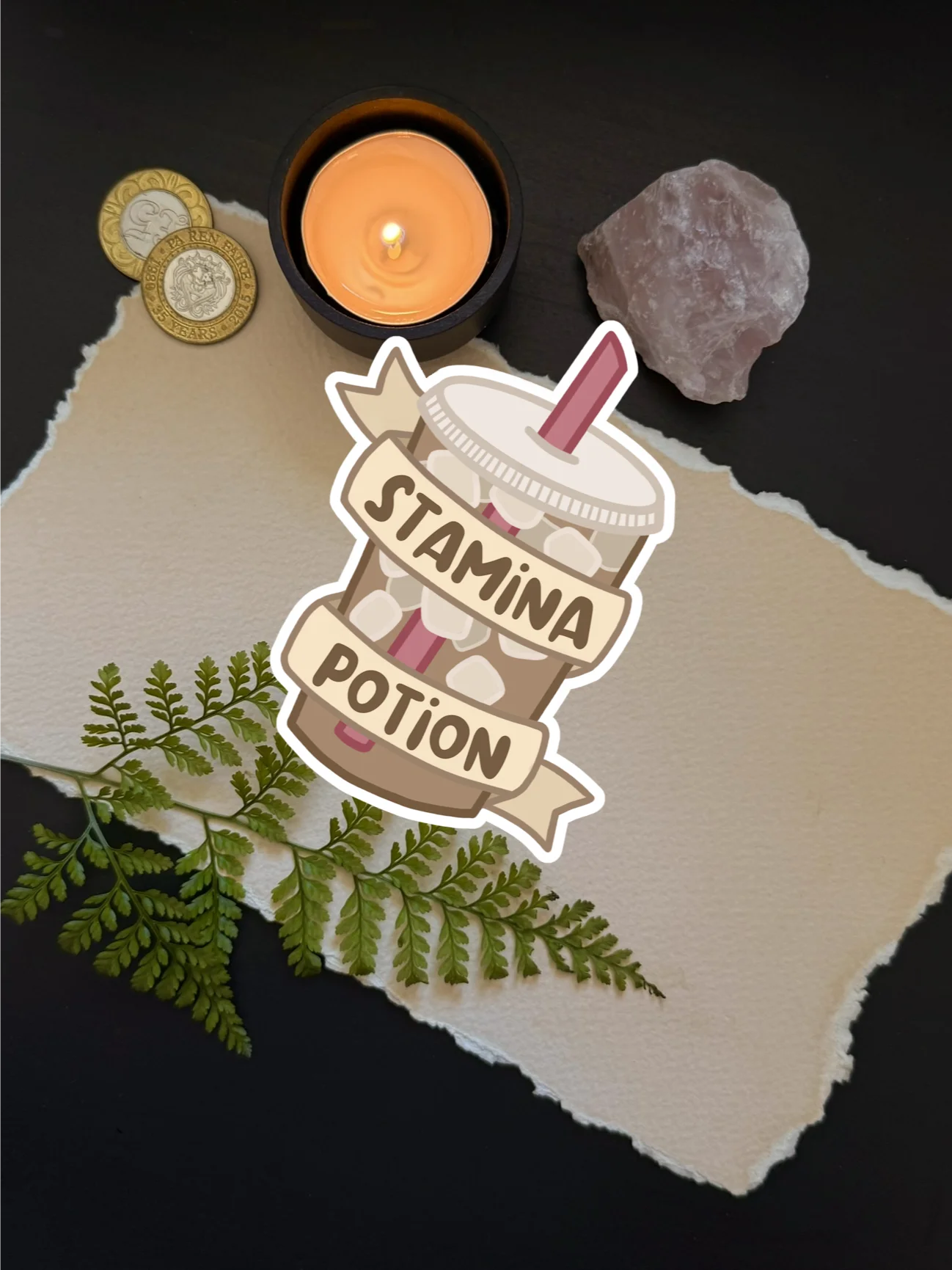 Iced Latte Stamina Potion - 2.75" Sticker product image (1)